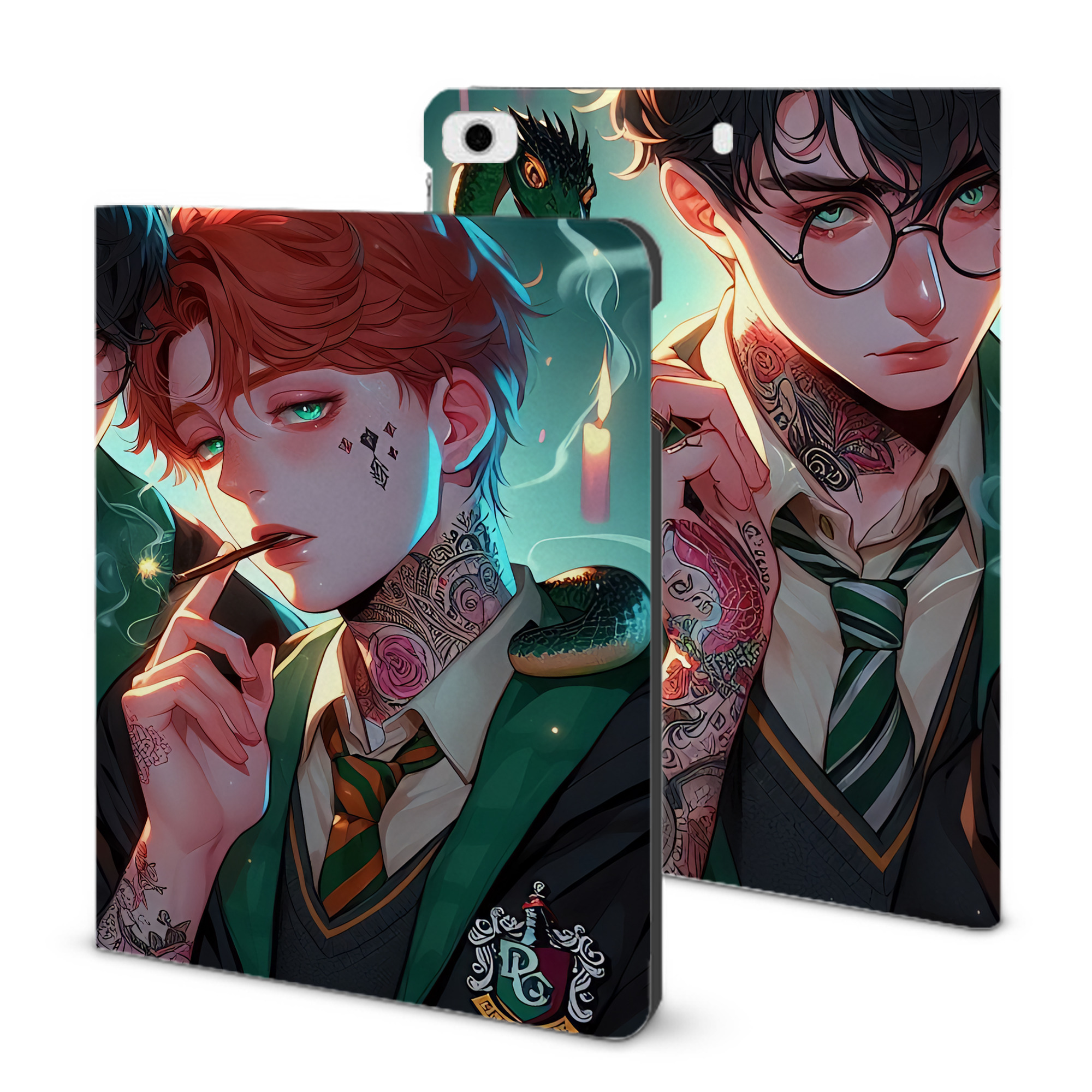 （画像用） Harry Potter ハリー・ポッターシリーズ IPad ケース ブック型 PUレザー TPU 耐衝撃 軽量 薄型 ペン収納なし 全面保護 IPad 各モデル対応